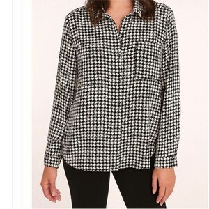 Torrid Houndstooth Button Down